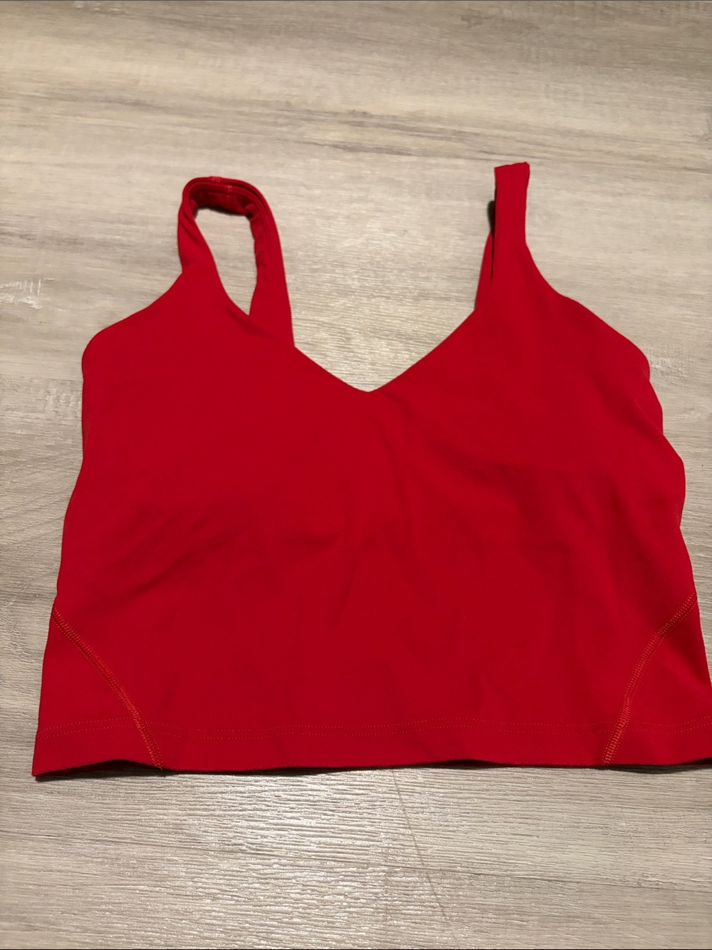 Lululemon red align sports bra/tank top size 4